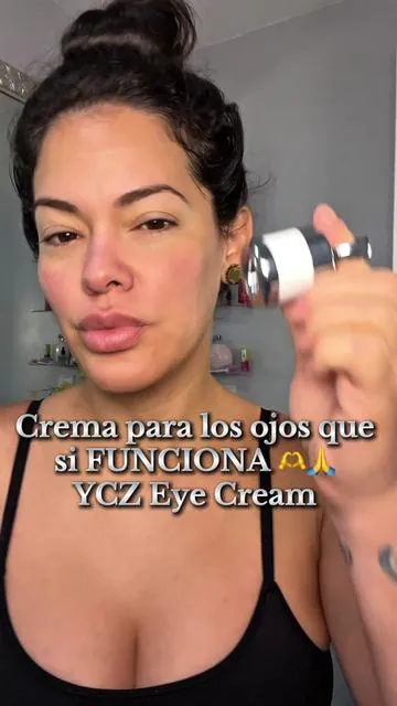 Crema para los ojos que si FUNCIONA 🫶🙏 @YCZ Beauty  #eyecream #hydratedskin #eyefirming #skincareproductsmusthave #eyewrinklecream #CapCut  #redlighttherapy  #over40  #tiktokmademebuyit 