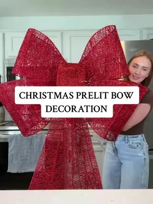 The prettiest outdoor Christmas decoration is on sale today 🎄 #christmasdecorations #christmasbows #outdoordecor 