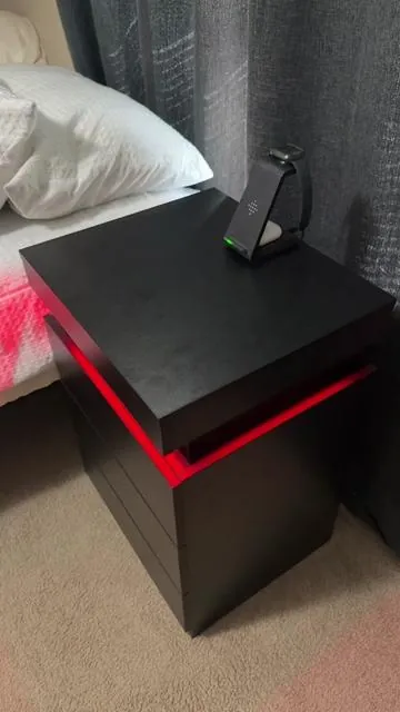 I know your nightstand can’t do what this LED Nightstand can do #nightstand #bedroomdecor #roomdecor #lednightstand #tiktokmademebuyit #trendingshop #flashsale #nightstanddecor #dormroomdecor #collegedormessentials 