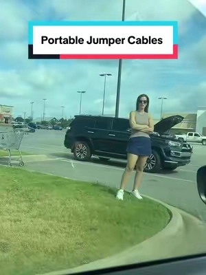She didn’t expect it to work this fast #jumpstart #jumpstarter #jumpbox #portablejumpstarter #cartok #caressentials #carmusthaves #tiktokshopcreatorpicks 