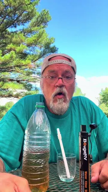 BougeRV Outdoor Water Filter Straw, Portable Emergency Water Straw -Personal Water Filter For Hiking, Camping, Fishing #waterfilterstraw #purifiedwaterscam #CapCut 