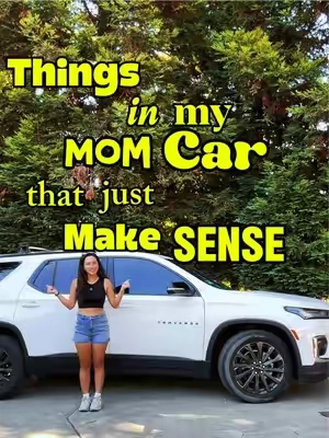 Welcome to my mom car tour🚙 🤍 ps I’m obsessed with this car @Chevrolet  #momcar #caressentials #momthings #sahm #mommusthaves #creatorsearchinsights 