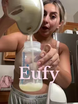 Trying the Eufy E20 pump for the first time and I like it so far! Output was great and the heating feature is sooo nice! This is definitely an alternative to the S1 which is more expensive however it doesn’t include anything but the pump itself 🥲  @eufybaby  #pumping #pumpingmom #pumpingmama #oversupply #milksupply #breastmilk #breastmilktok #wearablepumps #eufybreastpump 