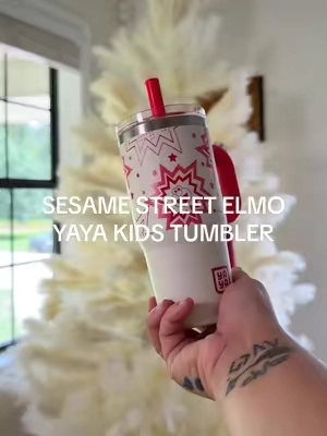 Replying to @GetYaYa Nothing screams “I love Sesame Street”  like an Elmo @GetYaYa kids tumbler! 😍 #elmotumbler #yayakidstumbler #toddlertumbler #kidstumbler #tiktokshopcreatorpicks 