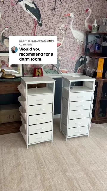 Replying to @RXEDRXOSE🇵🇸  They would be perfect for a dorm room. These are a “higher” nightstand so especially if their dorm has those loft beds, this would be perfect. Plus, they’re affordable ✨ #affordablenightstands #affordablefurniture #dormfurniture #dormroom #dormroomideas 