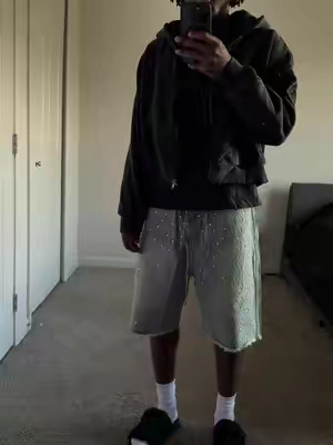 Hardest jorts in my collection. Get them now before they sell out. #fashiontiktok #streetwear #fashion #fypシ゚viral #4u #aelfriceden #jorts  #jeanshorts 