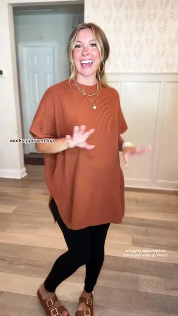 The best top to transition into fall! #momfashion #momstyle #momlife #OOTD #outfitideas #sahm #sahmlife #outfitinspo #outfitinspiration #comfyclothes #cute #cozy #giftguide #millennial #millenials #ttslevelup #tiktokshopjumpstartsale #ttshopdelightnow #tiktokshopcreatorpicks #tiktokshopcreatorfinds #fashionlookbook #whatiwore #momlife #fyp #MomsofTikTok #fallfashion #giftguide #ttshopfinds #fall #fyp #falltop #workapproved #leggingapproved 