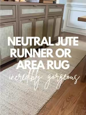 This jute rug will match anything, fantastic quality and actually soft for a jute a rug! #rug #rugs #juterug #rugtok #rugsoftiktok #arearug #runnerrug #creatoricons 