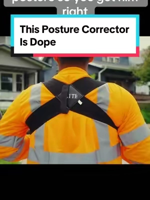 He loves slouching so I got him this #tiktokshop #ttshop #posture #posturecorrection #posturecorrector #backpain #neckpain 