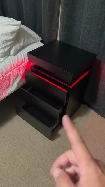 This is my favorite purchase on the TikTok shop right now #nightstand #bedroomdecor #roomdecor #lednightstand #tiktokmademebuyit #trendingshop #flashsale #bedroomessentials #nightstanddecor 