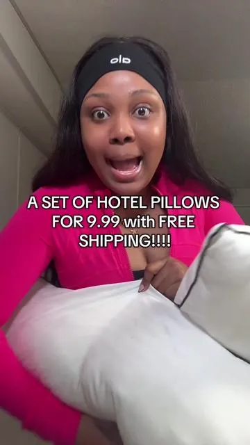 Yall run!!#hotelpillows #hotelqualitypillow #bedpillows #pillows #xoxopeta #tiktokshopcreatorpicks 