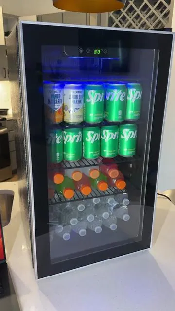 I never would’ve thought I’d find one this nice for the price!! #backtoschool #minifridge #fyp 
