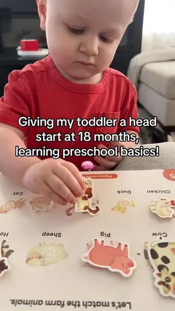 18 months and already diving into preschool learning 📘🧠 This busy book by @Joycat keeps him engaged, learning, and OFF screens 🙌#toddleractivities #joycattoys #toddlertok #parentsoftiktok #fyp 
