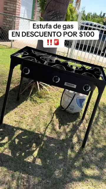 Estufa de gas de muy buena calidad hoy en descuento por solo $100 más envio totalmente gratis ‼️🔥 #gasstove #estufadegas #burnerpropanegasstove #cocina #parrilla #rovsun #tiktokshopbacktoschool 