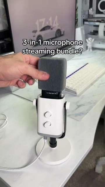 The bundle does NOT come with the boom arm, but still a great bundle for the price. #microphone #bundle #micbundle #fifine #audio #am8 #sc3 #mixer #bundle #fifinesc3 #techtok #creatorsearchinsights #tiktokshopbacktoschool 