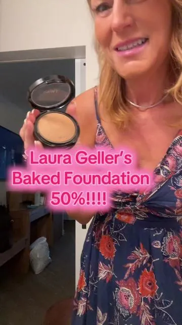 @Laura Geller Beauty Double Baked Foundation just went on sale for 50% off with the free kabuki brush!!! Today is 8-3-25 I hope you can still grab the sale in the link above my name. It’s the foundation made for mature women and award winning for a reason #bakedfoundation #foundation #foundationreview #maturewomenfoundation #lauragellerbakedfoundation 