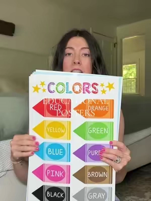 These educational posters are so bright and colorful and are a must have for a playroom or classroom! #momfinds #playroom #playroomdecor  #toddlermom #toddlerlearning #playroom #earnwithhadleydesigns @Hadley Designs 