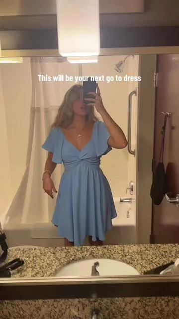 I got so many compliments on this dress! #sundress #summerdress #flowydress #minidress #tiktokshopbacktoschool 