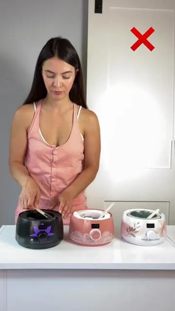 getting the right temperature is super important when you're waxing at home... #waxing #hardwax #bestwax #howtowax #waxingathome    