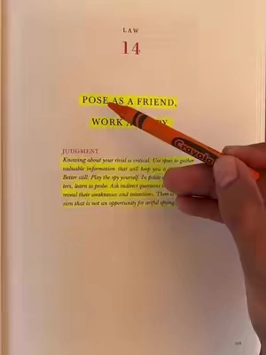 Pose As A Friend, Work As A Spy #books #48lawsofpower #BookTok #manipulation #LearnOnTikTok #tiktokshop #fyp 