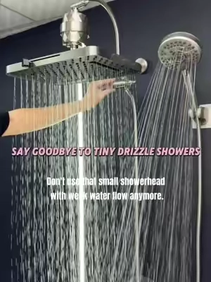 Don't use that small showerhead with weak water flow anymore. hashtag#TikTokshopbacktoschool #shower #showertiktok #bathroomdecor  #bathroom #bathroomremodel #bathroomdesign  #hotelroom #homestyle #CleanTok #cleantiktok #washing  #foryou #fypage #cleaning #bodycare #life #share #Lifestyle  #healthy #homeproject #foru #LifeIsGood #lifeathome
