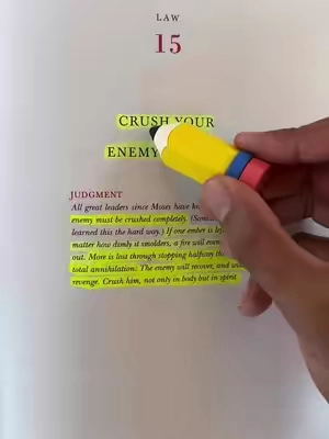 Crush Your Enemy Totally #books #48lawsofpower #BookTok #manipulation #LearnOnTikTok #tiktokshop #fyp 
