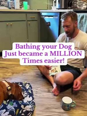 Apartment dogs deserve to be clean too 👇🏽 #DogMomHack   #TikTokPetFinds   #MessFreeBath   #PetCleaningHack   #ApartmentDogLife   #TikTokMadeMeBuyIt   #PetCareMadeEasy @SCRUBZZZ  