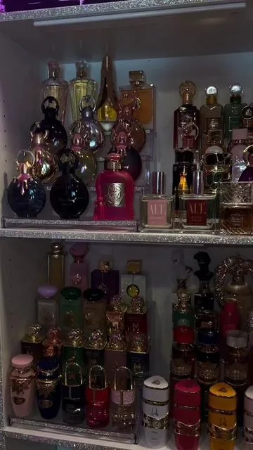 Perfume Display (I Added Bling To Mine Ofc) 🎀🫧#fypシ #perfumetiktok #organizewithme 