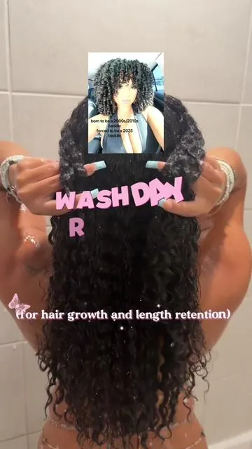 my hair was cut to my shoulders just a few months ago and it has grown so so much thanks to @Rizos Curls   products linked!! 🫧🎀 #UGC #tiktokshopaffiliate #rizoscurls #curlyhair #curlyhairroutine #curlyhairwashday #CapCut 
