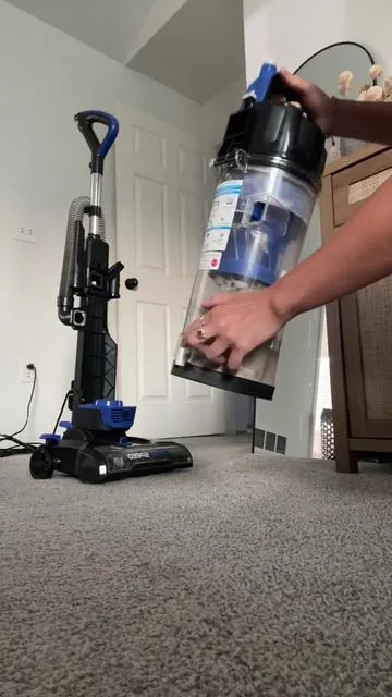 Not only is this vacuum so powerful but also lightweight! #eurekavacuum #cordedvacuum #vacuumforpets #sahm #cleantok #cleaningtips #musthaves #vacuums #tiktokfinds #cleaningmusthaves 