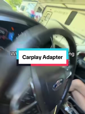 What was she think😭😂😂#carplayadapter #wireless #TikTokshopbacktoschool #carsoftiktok #trucktok 