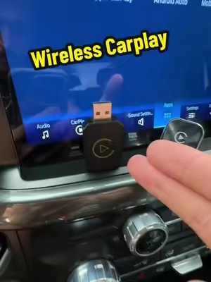 How to get wireless CarPlay in your wired CarPlay car #carplay #tiktokshop #carhacks #cargadgets 