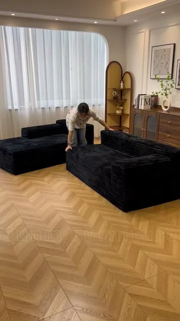 A sofa that can be used without installation and unpacking#sofa #furniture #modularsofa #bonelesscouch #livingroomfurniture 