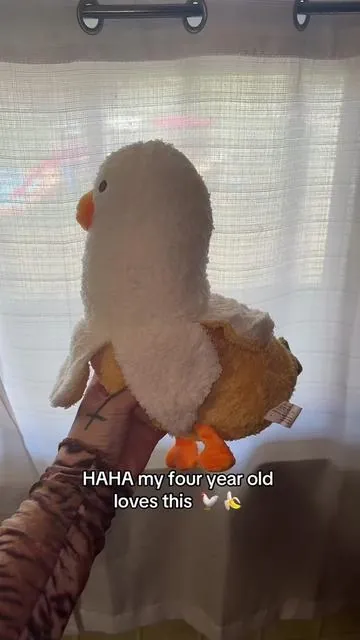 Your littles can use it as a pillow too lol #chickenbanana #chicken #banana #plush #plushies #plushiesoftiktok 