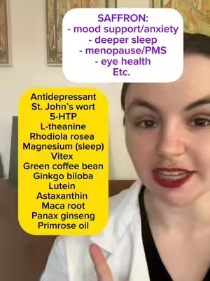 Saffron is heavily studied for its various health benefits, ranging from mood support and stress relief, menopause and pms relief, eye health, and more. In this video, I discuss the scientific evidence! #saffron #saffronbenefits #womenshealth #menopausesupport #holistichealth 