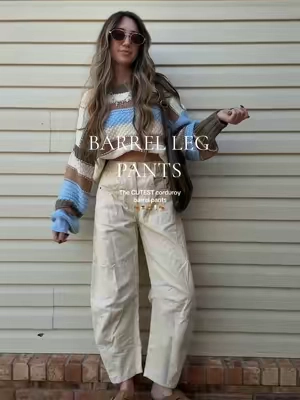 The Cutest barrel pants for fall!  #falloutfit#outfitinspo#OOTD#fallaesthetic#fall 