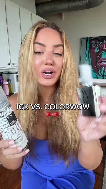 IGK vs. COLORWOW 🥊 We have a winner! Ding ding ding!!! @IGK Hair #smoothing #igk #colorwow 