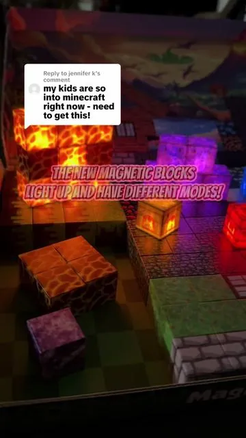 Replying to @jennifer k Your kids are going to flip over these NEW magnetic building blocks! ✨ Inspired by Minecraft, they light up, have multiple modes, and are perfect for endless creative builds. Whether for playtime or a cool room display, this set is a total must-have — and they’re going to sell out FAST! 🏃‍♀️💨 #Magnetopia #BuildingBlocks #MinecraftInspired #STEMToys #KidsGiftIdeas