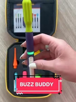 The Buzz Buddy is our fav sensory tool! 🤩🙌🏼 #buzzbuddy #stimmingpositivity #regulationtools #sensoryneeds #speechtherapy 
