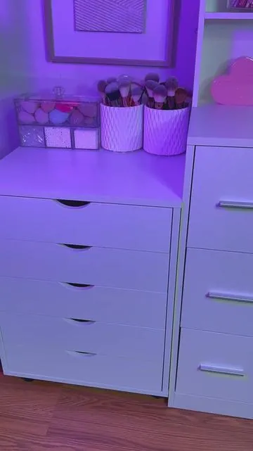 Cajón Organizador, es ideal para organizar maquillaje o para la oficina✨ #gabinete #organizadordemaquillaje #dresser #office #casa 