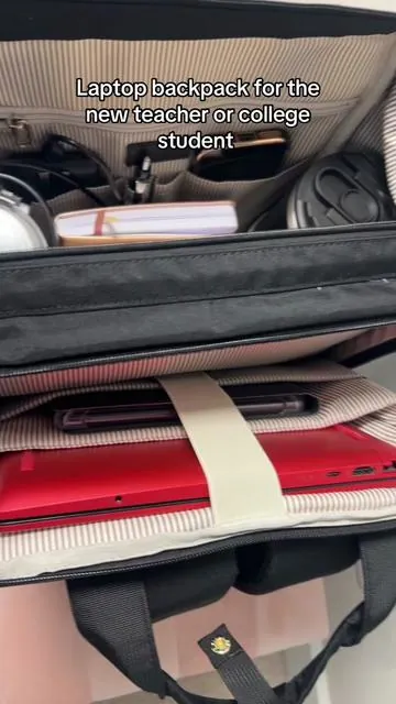 Perfect backpack for students and teachers!    #laptopbackpack  #backtoschool  #collegebackpack #nursingstudent #teacherbag @lovevook_official 