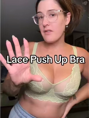 Loving this lace push up bra from the TikTok shop #brareview #pushupbra #minimizerbra #womensfashionstyle #bigchestapproved 