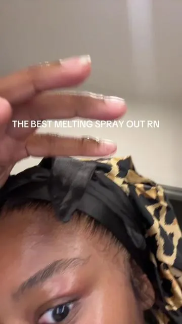 if you dont do nothing else runnnn and go get this spray!!!! its the best! cause where even did my lace go???? ntm on my nails 😒 #lacespray #meltingspray #thefrontalqueen #wiginstall #wiginstalltutorial 