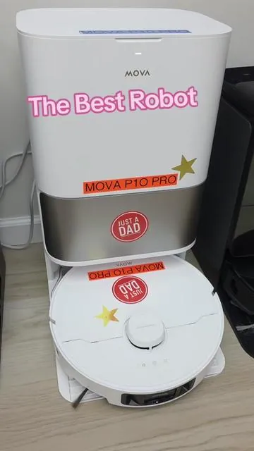 why I love the mova p10 pro robot vacuum and mop is my number 1 pick for robot vacuum i'll show you how it vacuums and mops. It has a base station that auto empties. The dust bend washes the mop pads. This is a review of how well this robot works. I've had it now for over four months, and it just does an amazing job #robotvacuum #justadadapproved #justadadvideos #vacuum #movap10proultra @MOVA home @MOVA USA Official 