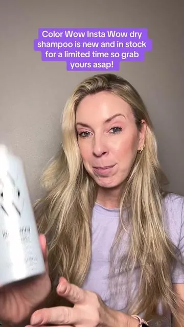 Color wow dry shampoo - Insta Wow - is here!! @Color Wow Hair #dryshampoo #instawow #colorwow #dryshampoohack #cleanhair 