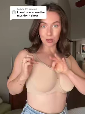 Replying to @🧚‍♀️ no more worrying about a cold draft 🤣 #bra #shapewear #minimizer #cupsize #tshirtbra 