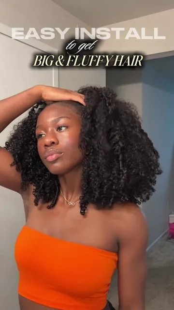 hair deets: kinky curly/20in/200% density💕use my discount code ‘BANG10’ and buy her for only $103! only frm my video to buyyyy @BangJazzhairofficial @bangjazzhair  #halfwig #kinkycurlyhair #halfwigtok #naturalhair #tiktokshopbacktoschool 