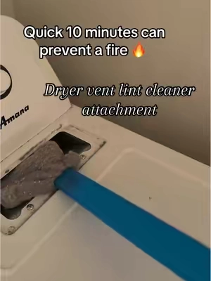 😨😨 #dryerventcleaning #dryerlintvacattachment #dryerventsafety 