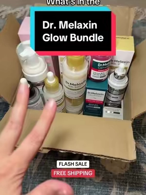 Dr. Melaxin Lumi Glow Triple Care Set Bundle. All that’s included. #drmelaxin #drmelaxinpeelshot #skincarebundle #fyp #algorithm 