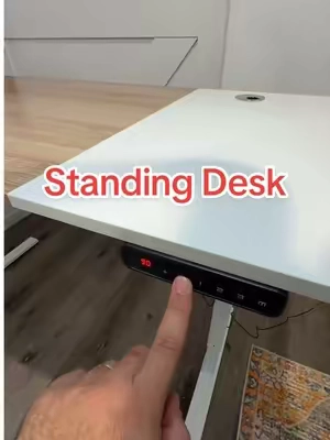 I really love the 2 tone!! #standingdesk #adjustabledesk #officedesk #GamingSetup #tiktokshopcreatorpicks 